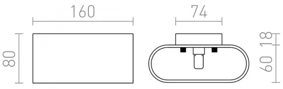 RED - Design Rendl - R12743 - Fali lámpa MARIO 1xG9/33W/230V