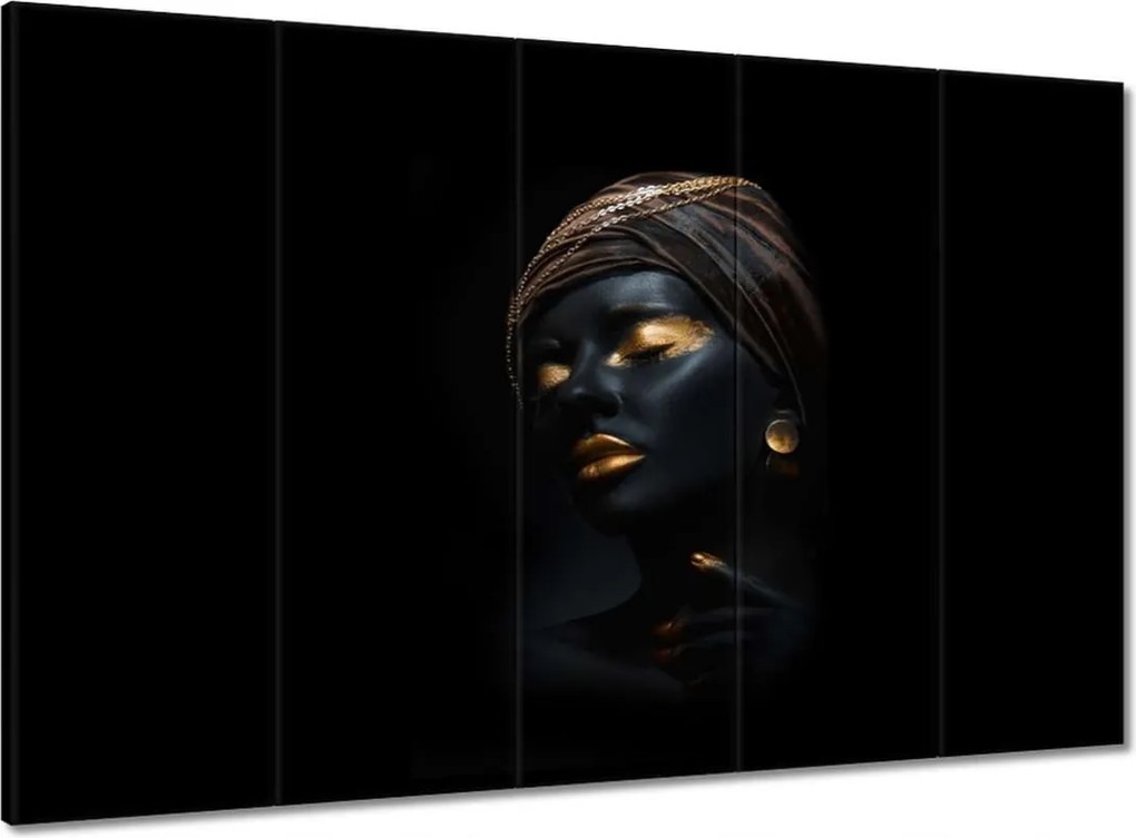 Vászonkép 100x70 Arany smink