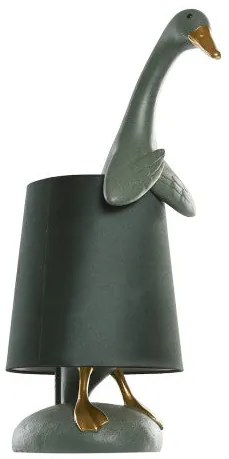 Design asztali lámpa zöld kacsa