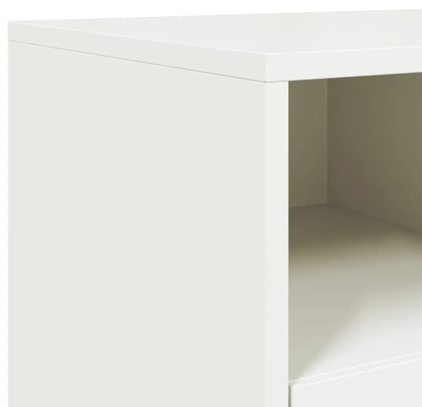 fehér acél TV-szekrény 68 x 39 x 60,5 cm