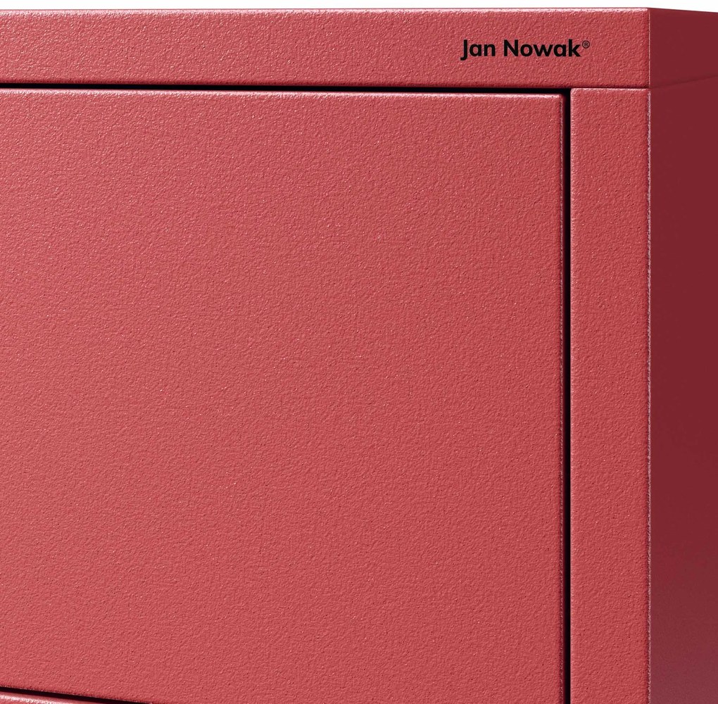 Komód CARLA , 800 x 1015 x 400 mm, Modern: piros