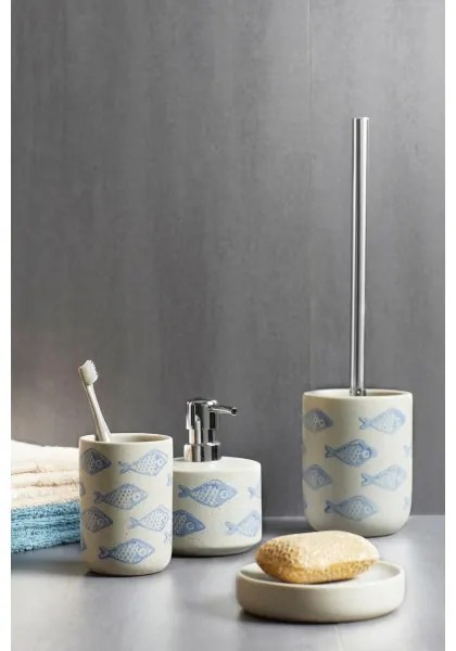 WENKO 24313100 - AQUAMARIN WC-kefe 10x40 cm, bézs