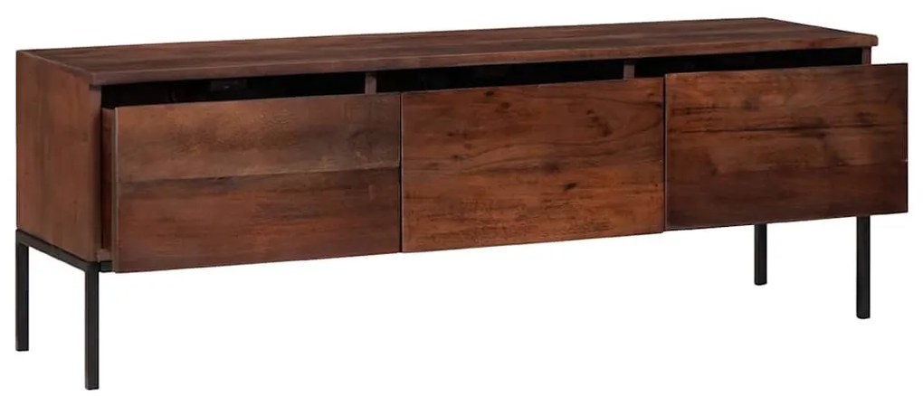 Média tárolószekrények és állványok mézbarna 110 x 30 x 36 cm