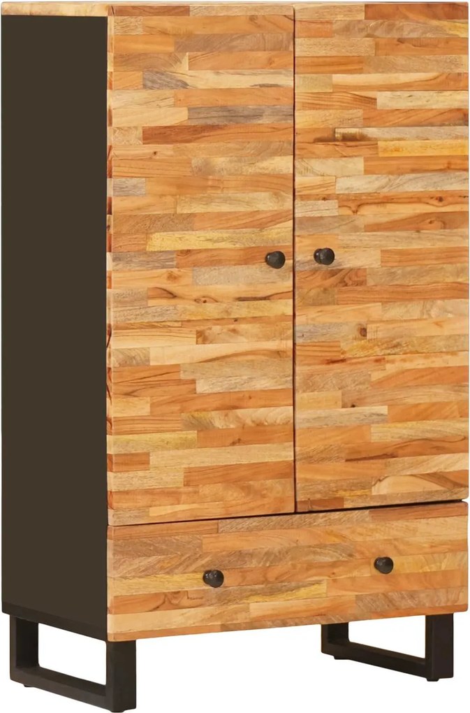 vidaXL Tároló Magasítószekrény Barna 60 x 33 x 100 cm Tömör Mangófát