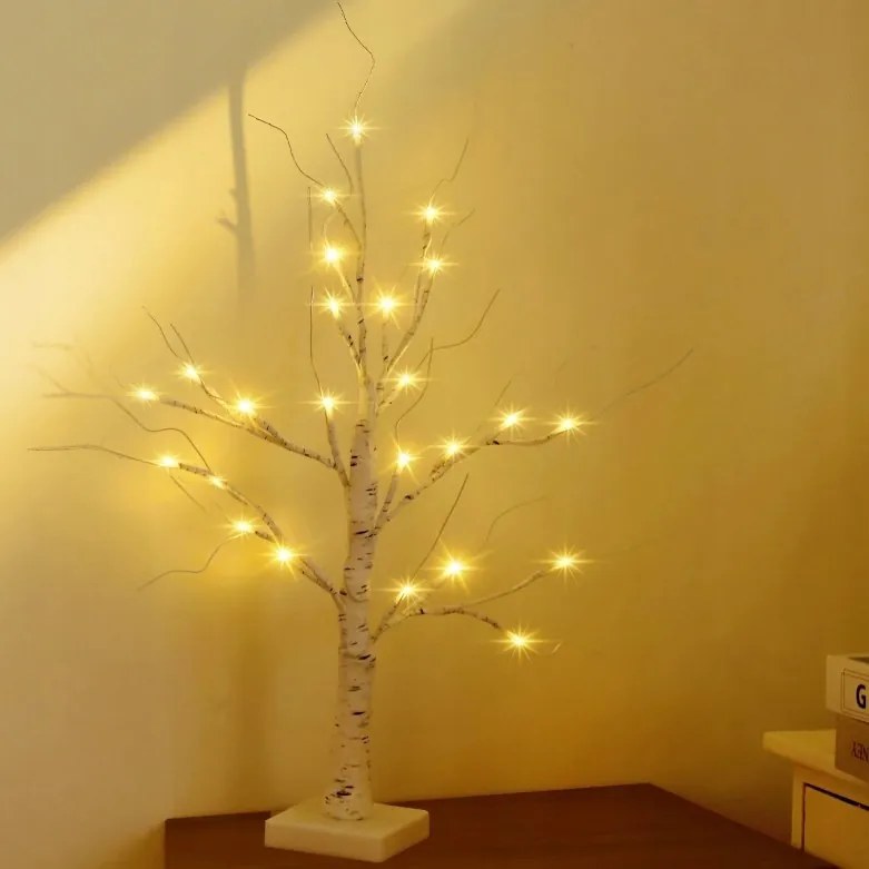 Salcar LED-es fényfüzér – nyírfa 60 CM