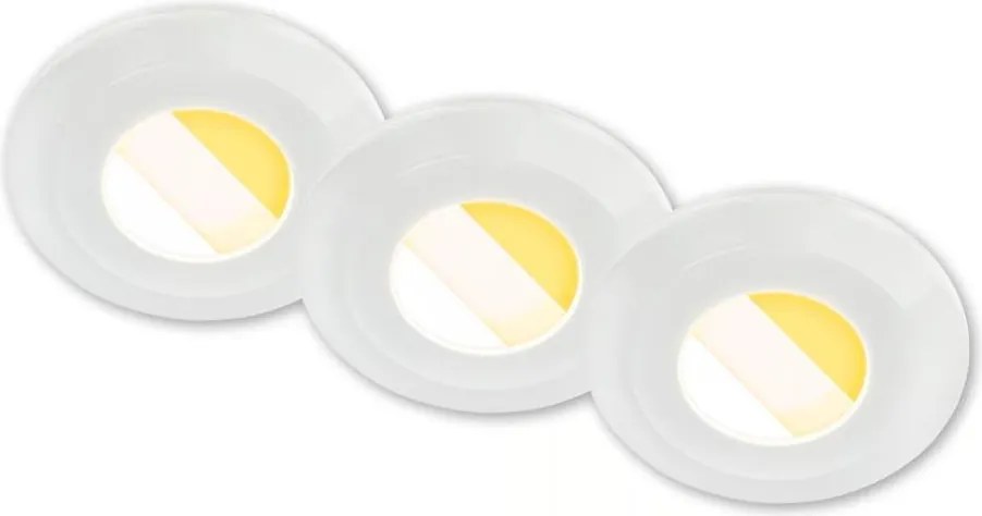 Briloner 7588036 -SZETT 3xLED Fürdőszobai mennyezeti lámpa KLIRA 3xLED/4,9W/230V IP44 fehér