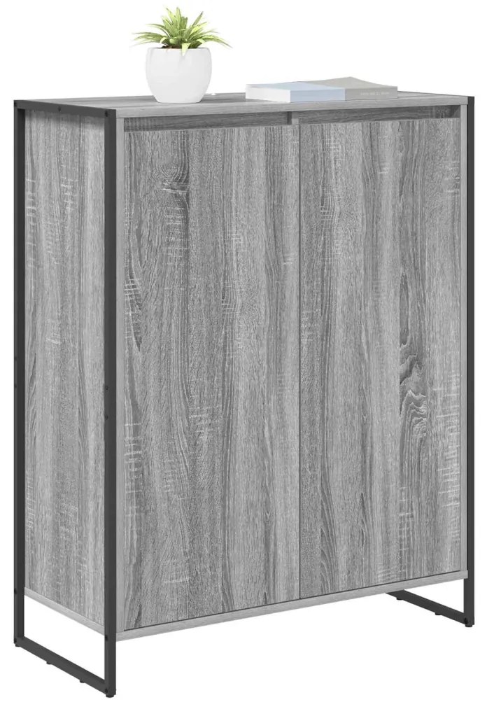 Cipőszekrény tárolóval Szürke Sonoma 79 x 36 x 100 cm Faanyag