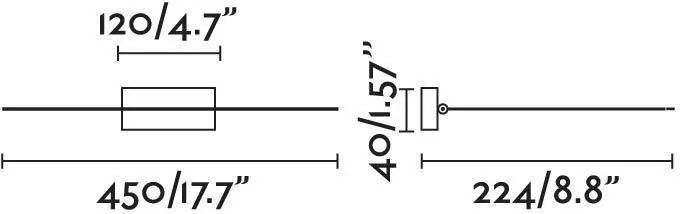 Képmegvilágító Lámpa Fekete MAGRITTE FARO 61088