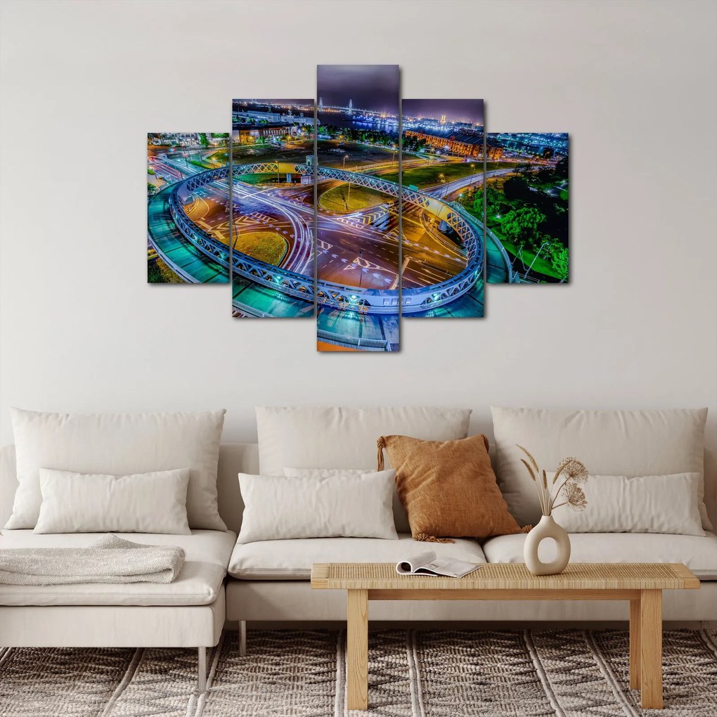 Kép - éjszakai panoráma (150x105 cm)