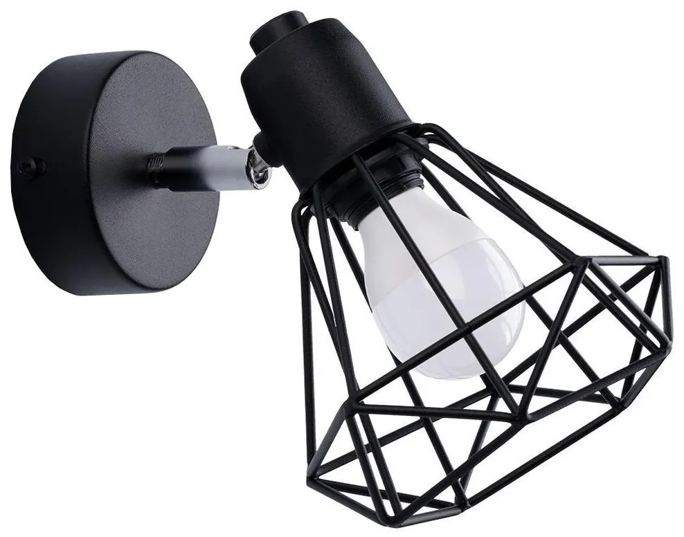 Sollux Sollux SL.1105 - Fali spotlámpa ARTEMIS 1xE14/40W/230V fekete SLX0890