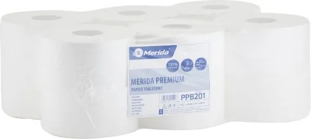 Wc Papír Jumbo Fehér 120M 12 Db Merida