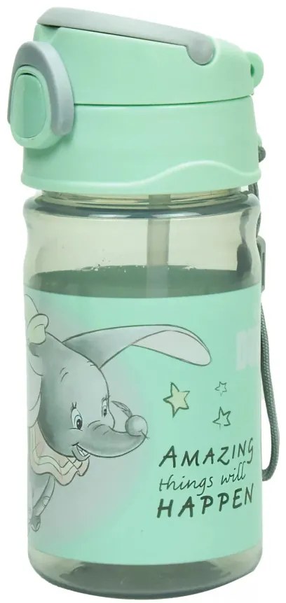 Disney Dumbó Amazing műanyag szívószálas kulacs akasztóval 350 ml