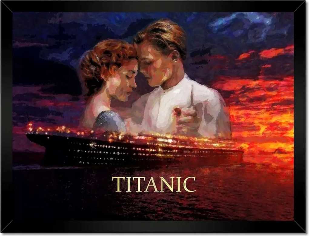 Poszterek keretben 40x30 Titanic Hajó Felirat