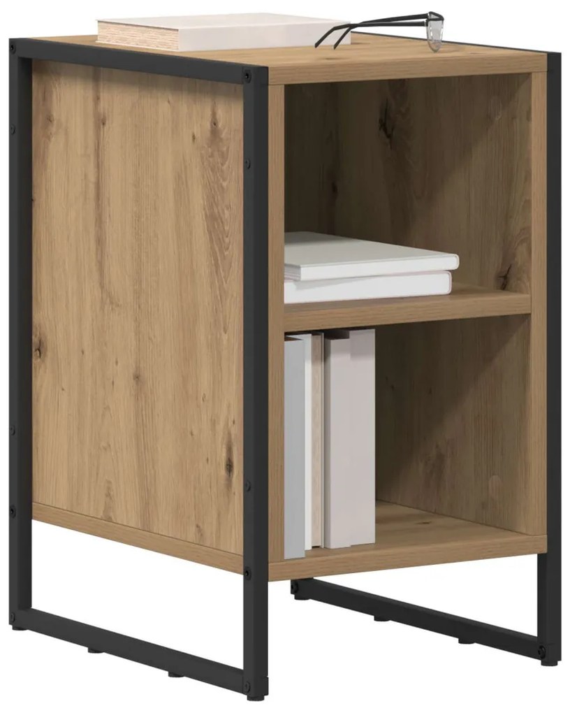 Éjjeli asztal 2 pcs Művészi tölgy 39.5 x 30 x 50 cm Faanyag