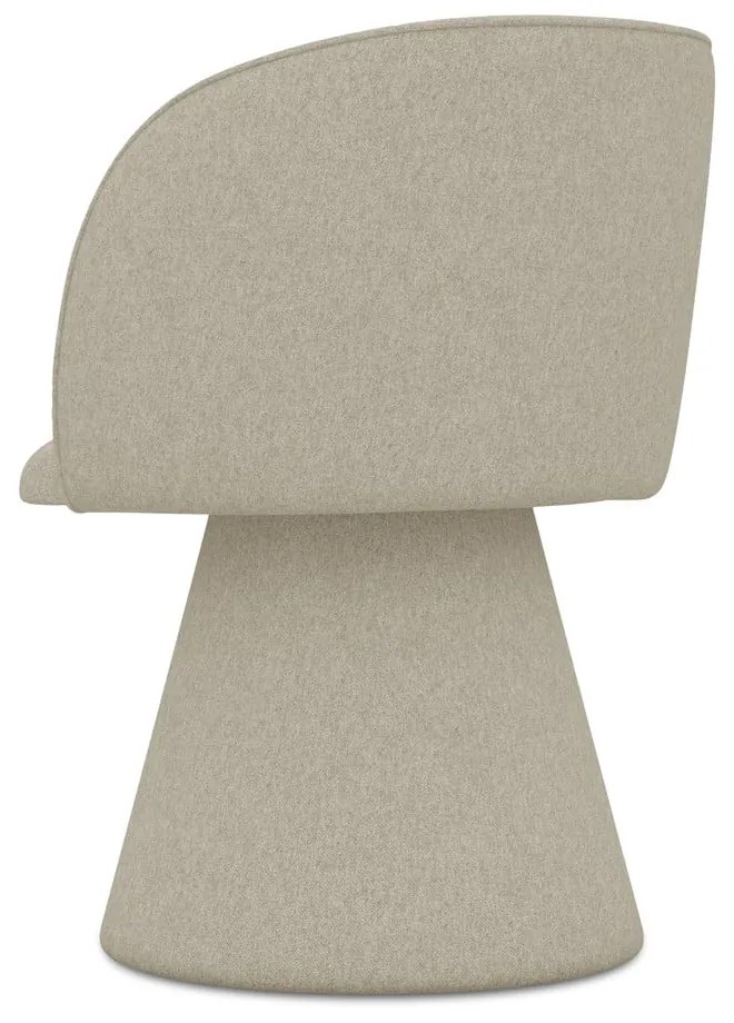 Bézs kárpitozott étkezőfotel Maia – Makamii