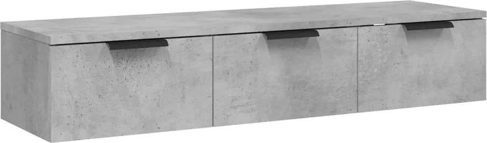 vidaXL betonszürke szerelt fa faliszekrény 102 x 30 x 20 cm