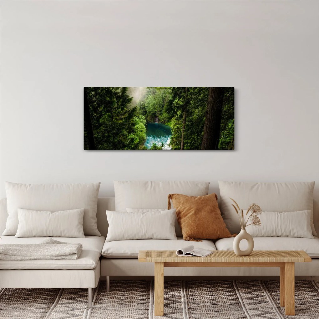 Kép - kilátás a fák között (120x50 cm)