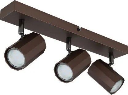 Globo 57919-3 Spotlámpa fém bronz színű matt, alumínium bronzszínű matt, HxSzxM: 390x60x145mm, 3x GU10 25W 230V izzók nélkül