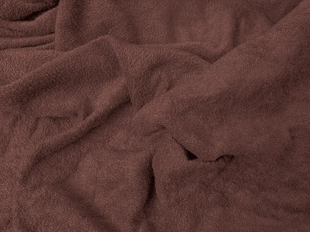 Frottír EXCLUSIVE sötétbarna lepedő 180x200 cm