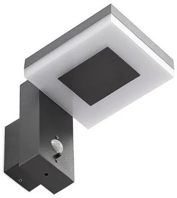 LED kültéri napelemes fali lámpa szenzorral LED/5,5W/3,7V 3000K IP54