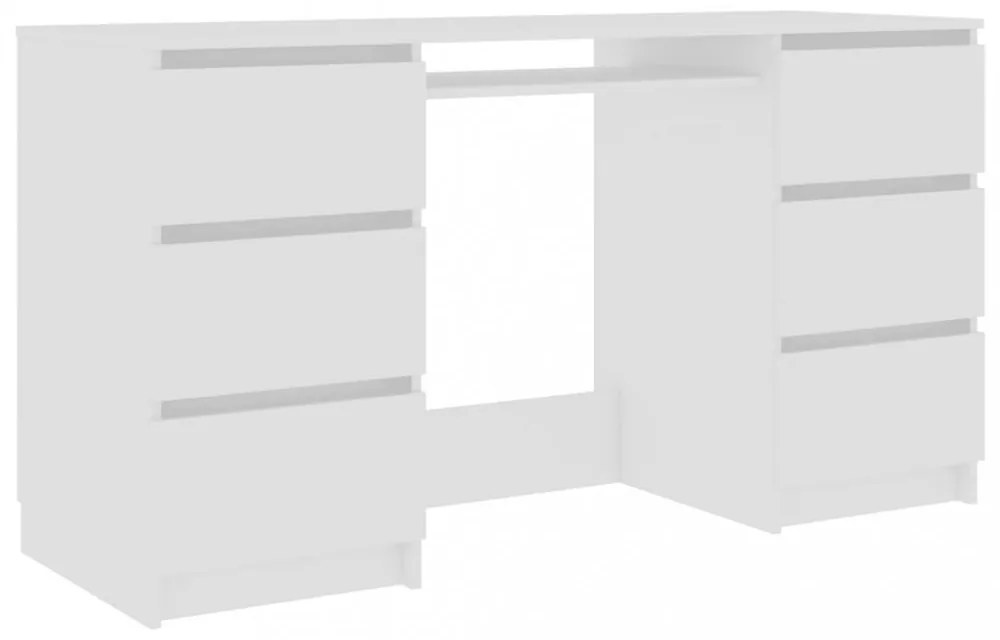 fehér szerelt fa íróasztal 140 x 50 x 77 cm