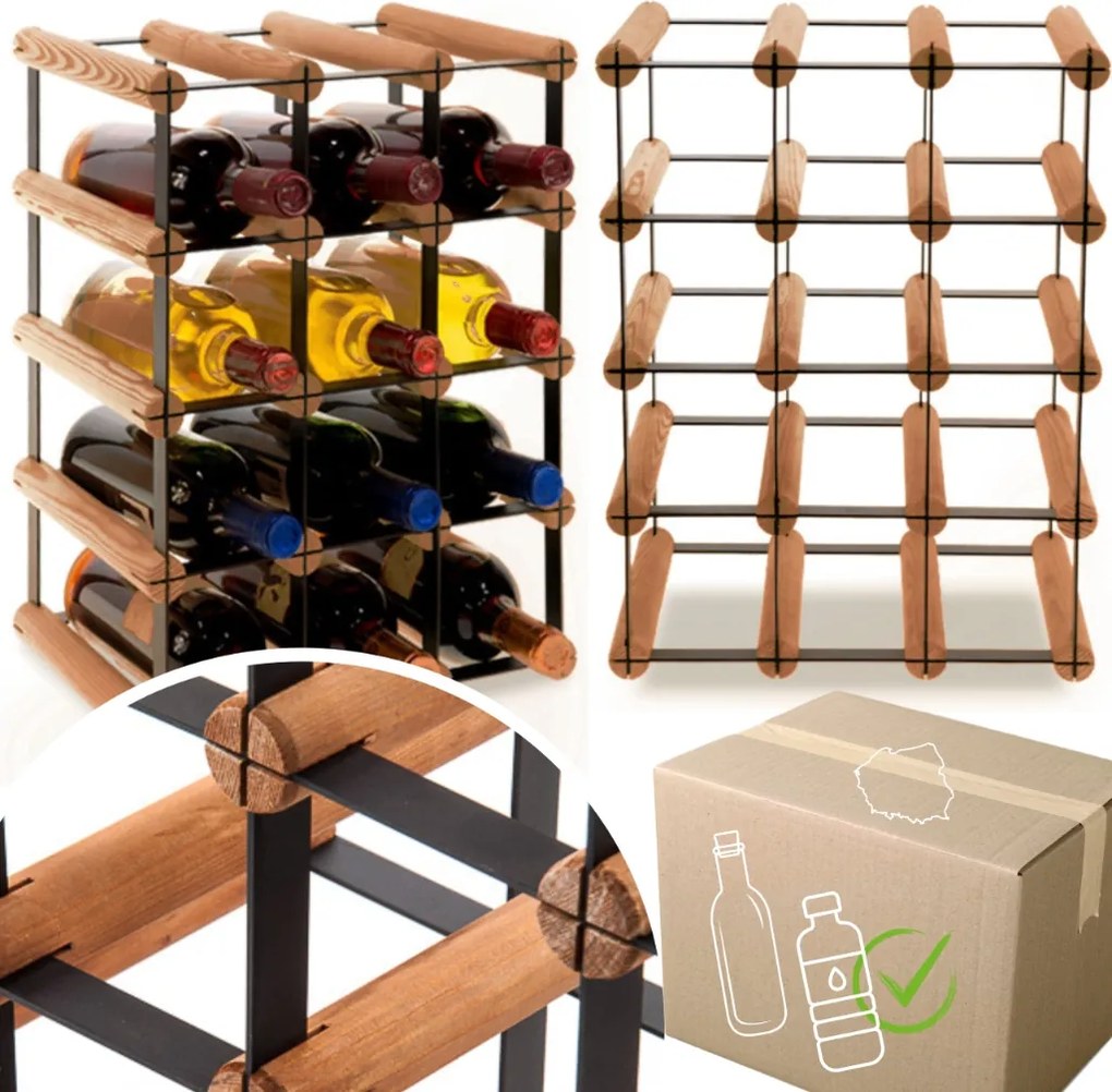 Palacktartó állvány Pet fém fa Eko 12 cipő Tömör