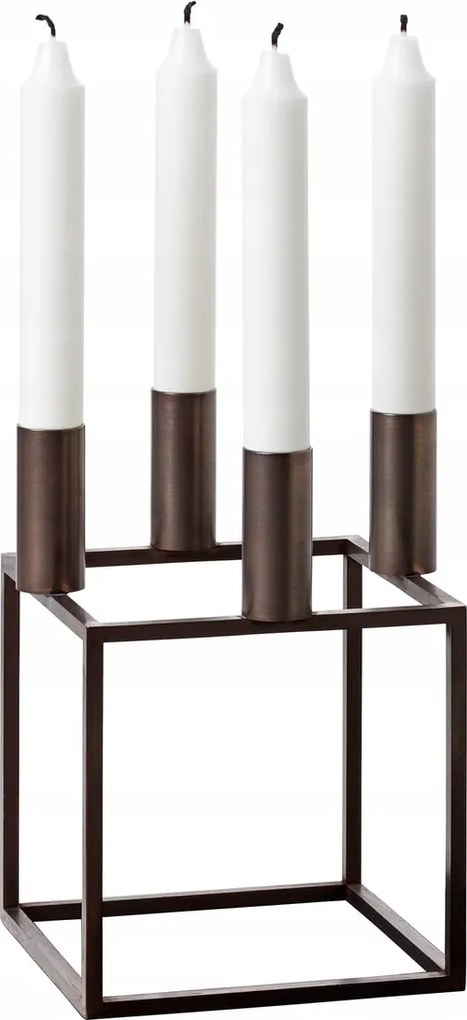 by Lassen Kubus 4 Acél gyertyatartó 20 cm Réz bevonattal