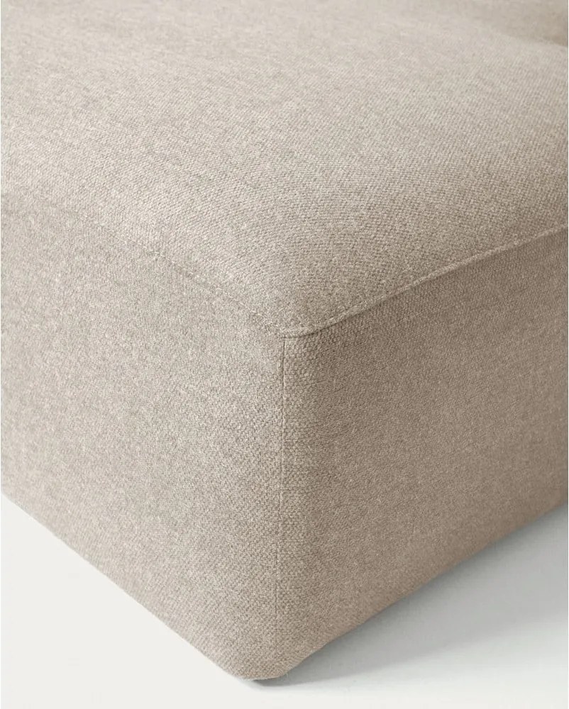 Bézs sarokkanapé (jobb oldali) Blok – Kave Home