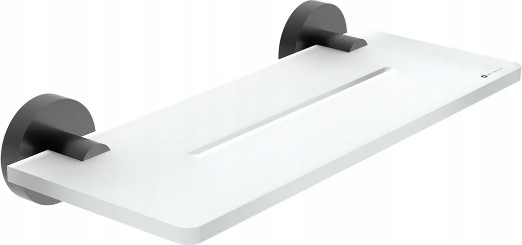 Nimco Unix fekete plexi fürdőszobai polc 30 cm Unc X430-90_