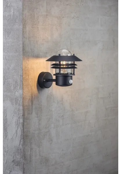 Nordlux - Kültéri fali lámpa érzékelővel BLOKHUS 1xE27/60W/230V IP54