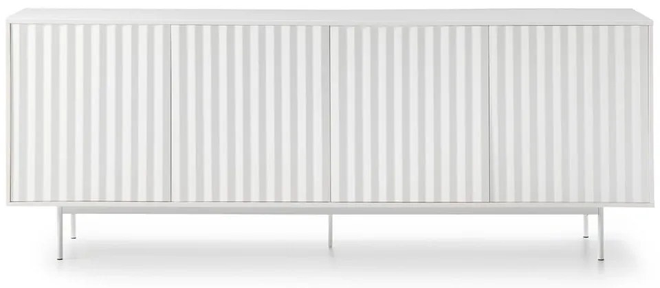 Fehér alacsony komód 211x80 cm Sierra – Teulat