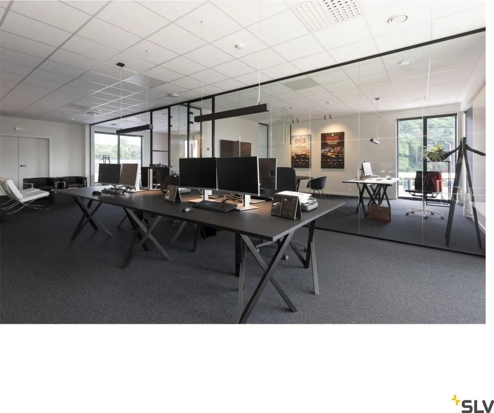 SLV 1000927 Q-LINE Modern Led Függesztett Lámpa Fekete LED IP20