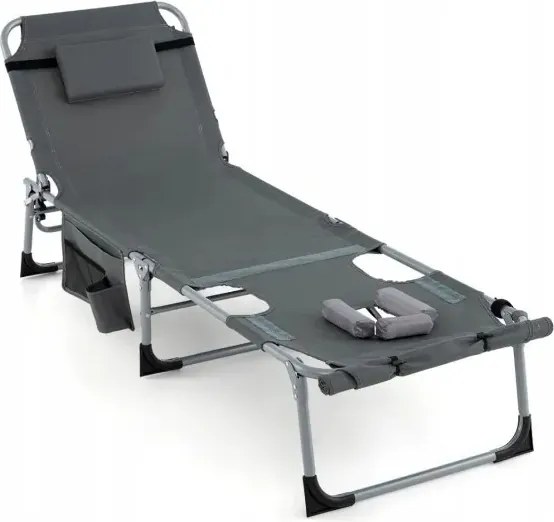 Összecsukható Napozóágy Állítható Háttámlával És Alumínium Kerettel