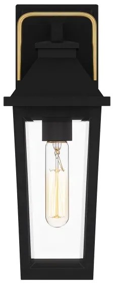 Quoizel QZ-BUCKLEY-S-MBK - Kültéri fali lámpatest S BUCKLEY 1xE27/40W/230V IP44