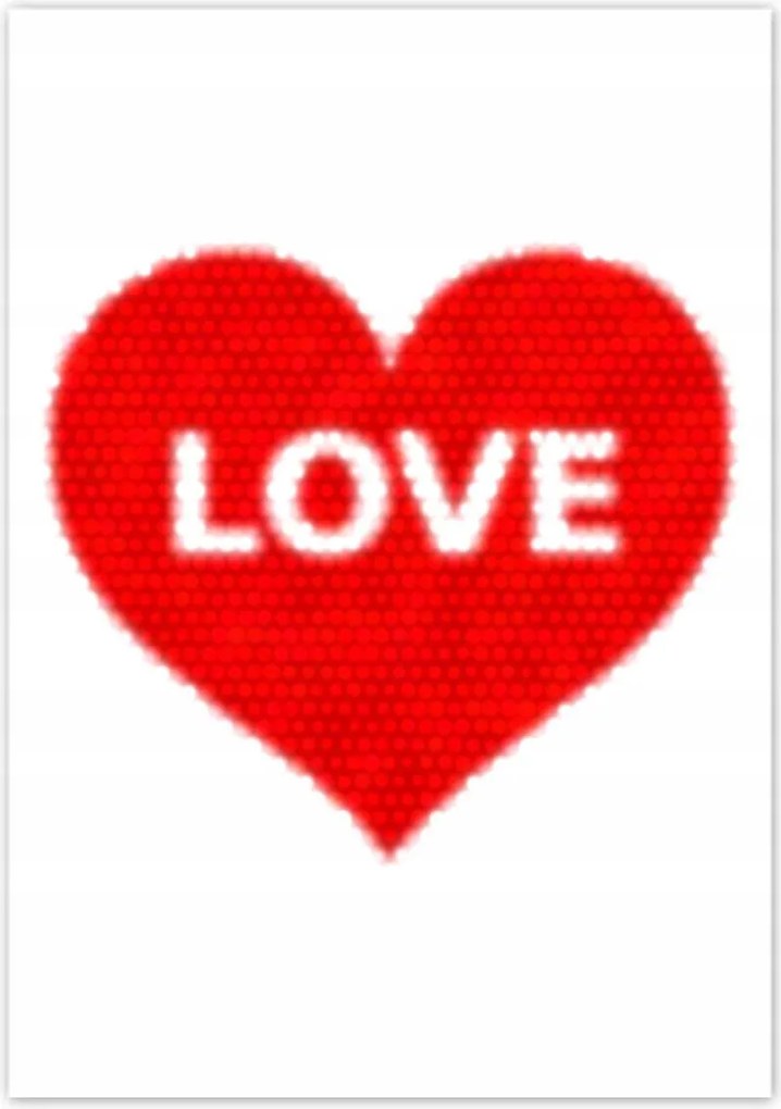 Poszterek 70x100 Szív Love