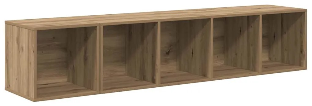 TV Szekrény Szett 2 pcs kézműves tölgy 37 x 37 x 142.5 cm