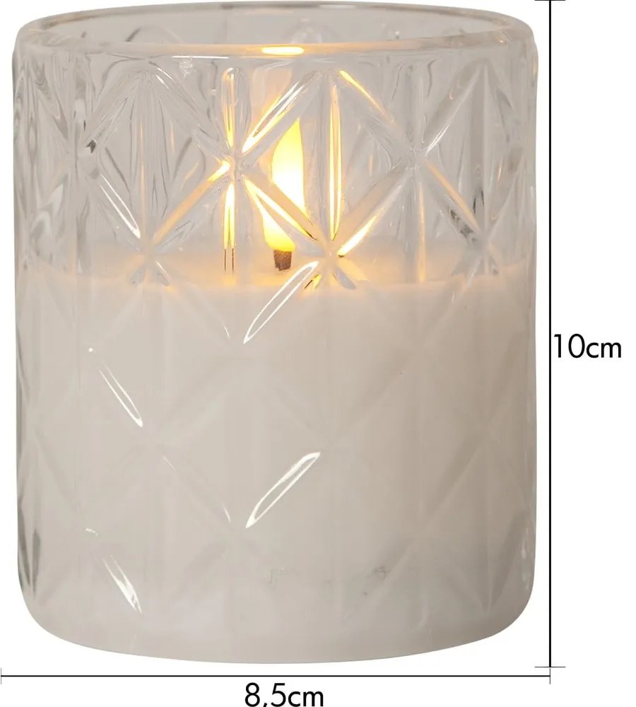 Elemmel működő LED gyertya (magasság 10 cm) Flamme Romb – Star Trading