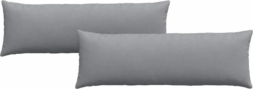 vidaXL Kanapé párnák 2 pcs Világosszürke 120 x 40 cm szövet