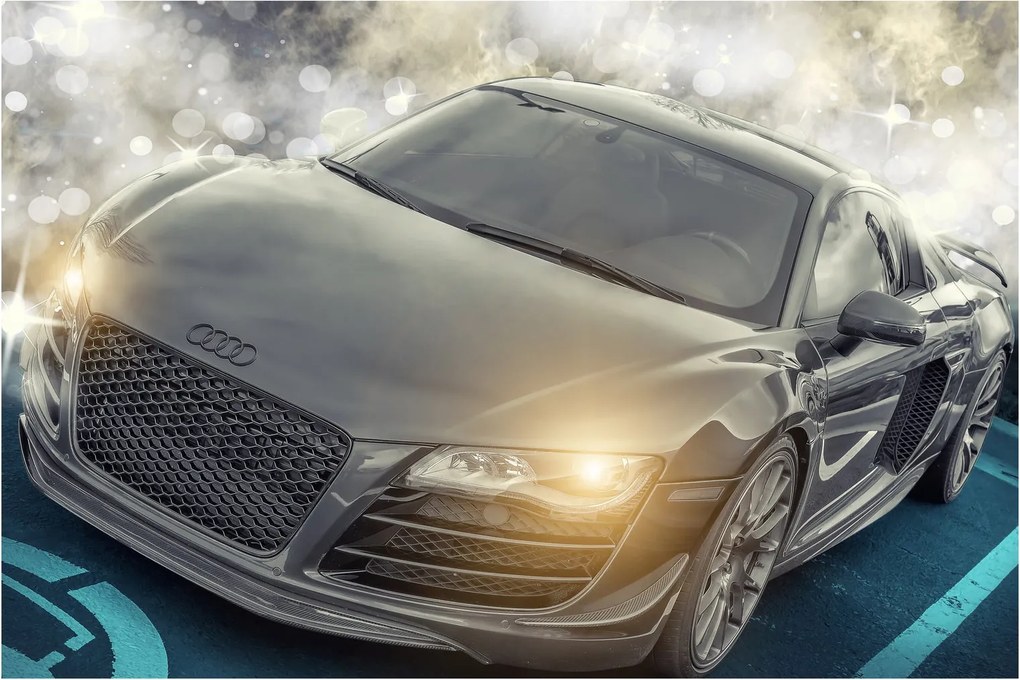 Audi autó képe - szürke (90x60 cm)