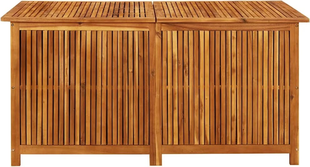 Tömör Akácfa Kerti Tárolóláda 150 X 80 X 75 Cm