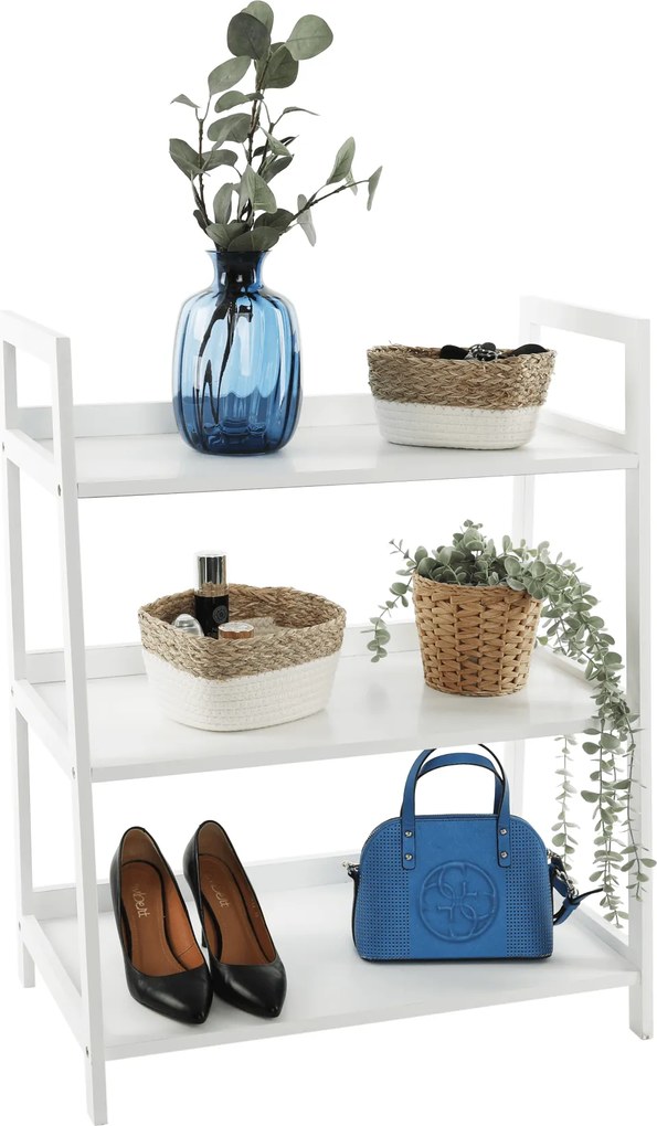 3 polcos állvány, fehér, REON TYP 1