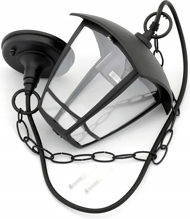 Homlokzati Függőlámpa Kültéri Alu Kerti Lámpa E27