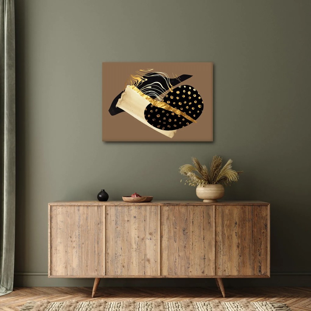 Kép - Absztrakció aranybarna N⁰1 (70x50 cm)