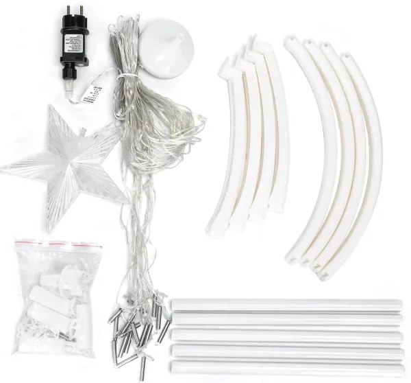 Aigostar - LED kültéri karácsonyi dekoráció LED/3,6W/230V 180 cm IP44 hidegfehér