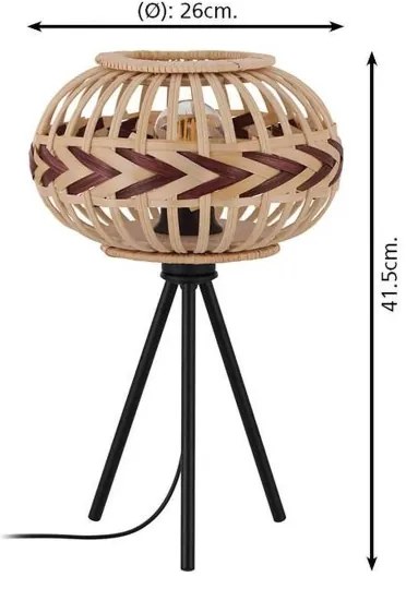 Eglo 43274 - Asztali lámpa DONDARRION 1xE27/40W/230V