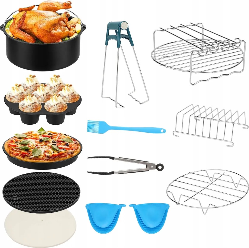 Tartozékkészlet Airfryer Légkeveréses Olajsütőhöz