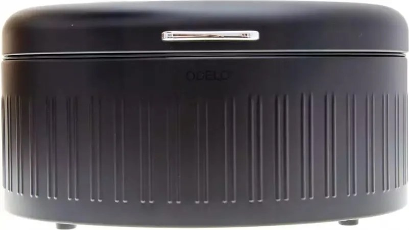 Leon acél kenyértartó, fekete