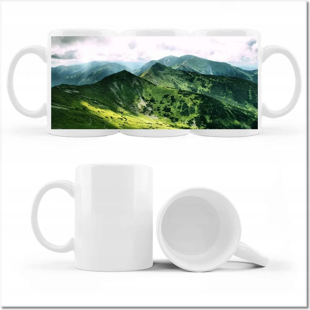 Fotó bögre Tátra Lengyel hegyek Kilátás