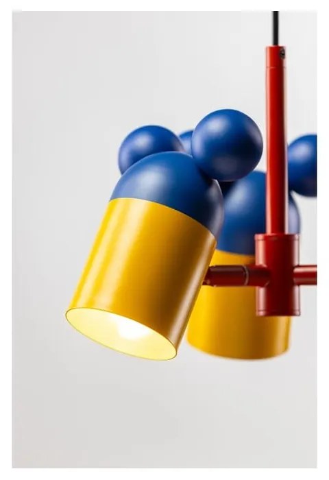 Kék gyerek függőlámpa fém búrával ø 30 cm Mouse II – GTV