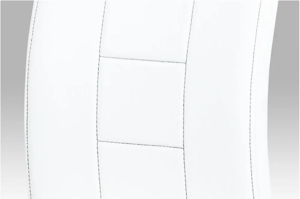 Scaun modern cu bază de sanie alb Dcl-411